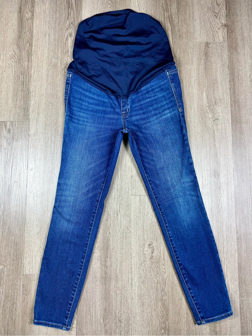 Madewell Maternity Panel Medium Wash Denim Jeans Skinny Size 27 Pregnancy